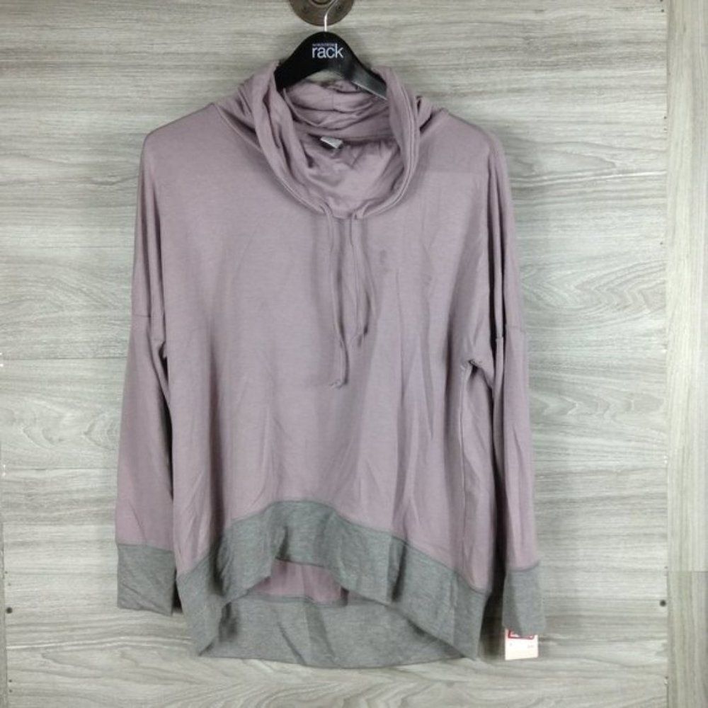 Shimera Purple Funnel Neck Long Sleeve Sweater size S